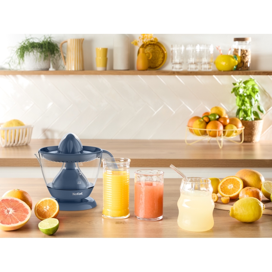 Tefal - Електрическа преса за цитрусови плодове MORNING CITRUS PRESS 0,8 л 25 W/230 V синя