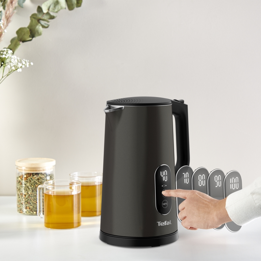 Tefal - Електрическа кана DIGITAL 1,7 л 1800 W/230 V