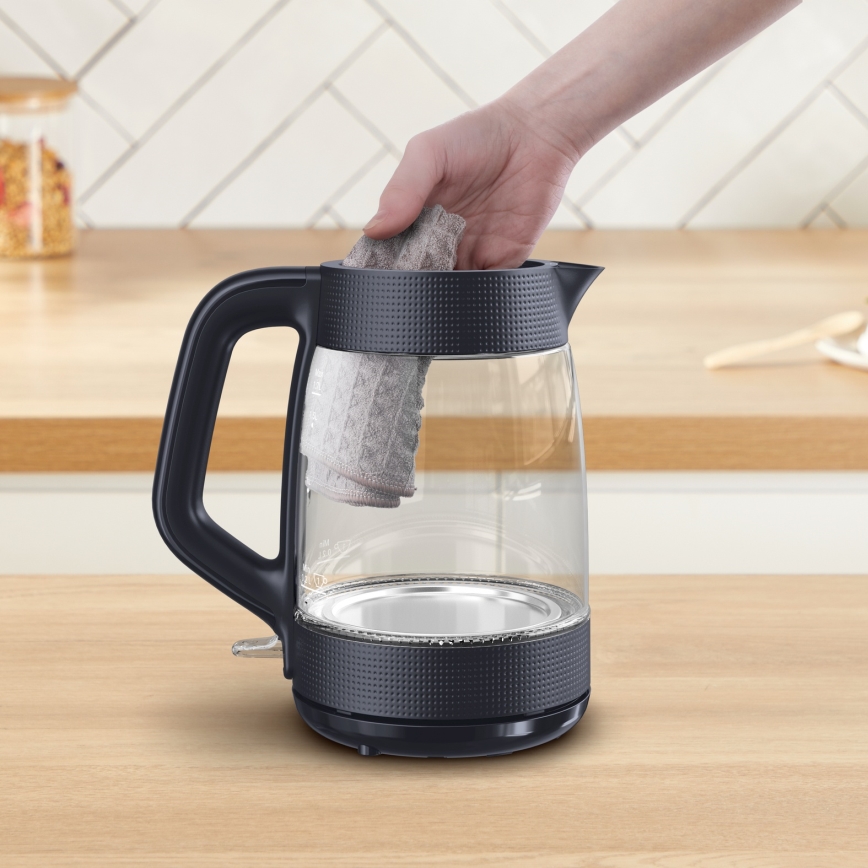 Tefal - Електрическа кана MORNING GLASS 1,7 л 2000W/230V