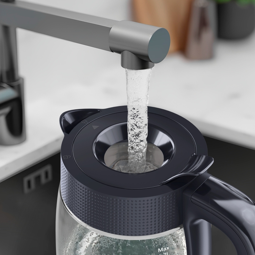 Tefal - Електрическа кана MORNING GLASS 1,7 л 2000W/230V