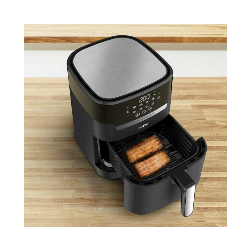 Tefal - Еър фрайър 4,2 l EASY FRY&GRILL 2в1 1550W/230V черен