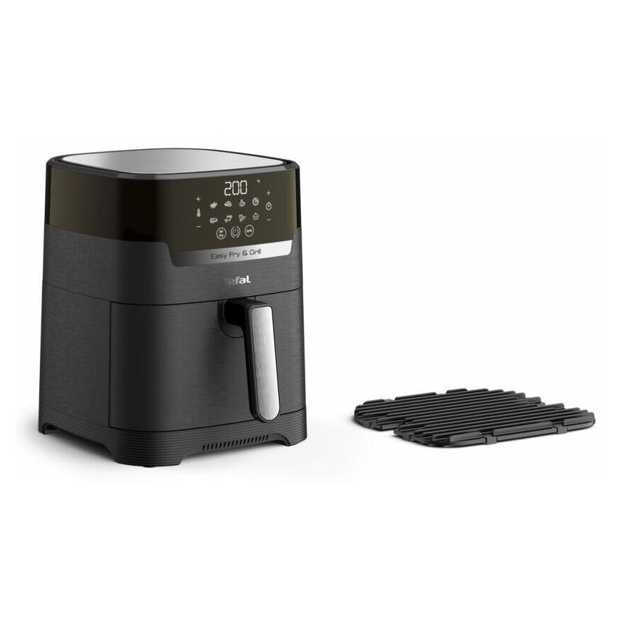 Tefal - Еър фрайър 4,2 l EASY FRY&GRILL 2в1 1550W/230V черен
