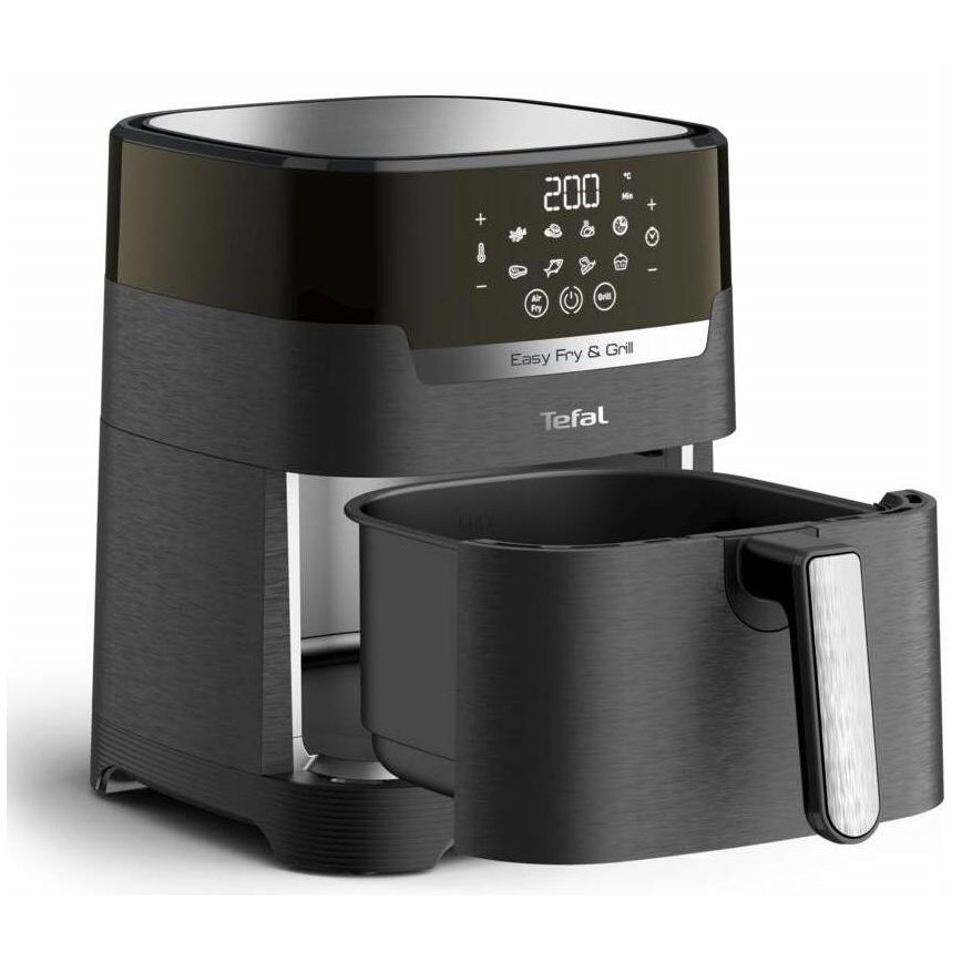 Tefal - Еър фрайър 4,2 l EASY FRY&GRILL 2в1 1550W/230V черен