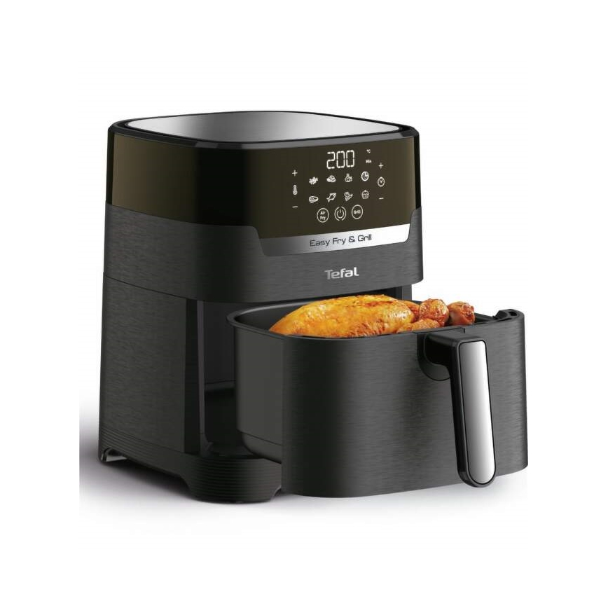 Tefal - Еър фрайър 4,2 l EASY FRY&GRILL 2в1 1550W/230V черен