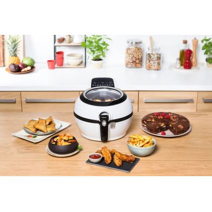 Tefal - Еър фрайър ACTIFRY GENIUS DUAL MOTION 1,2l 1350W/230V бял