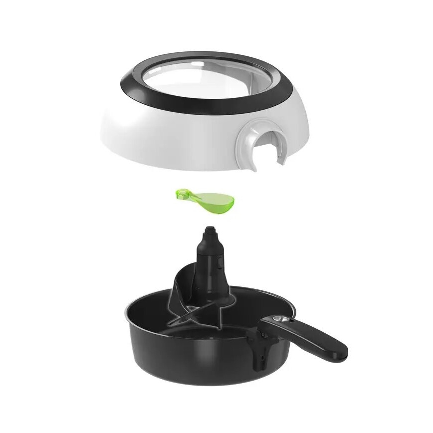 Tefal - Еър фрайър ACTIFRY GENIUS DUAL MOTION 1,2l 1350W/230V бял