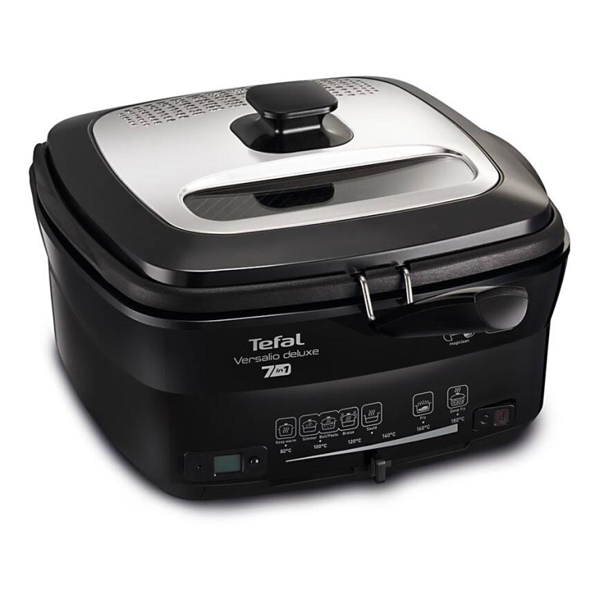 Tefal - Фритюрник 2 l VERSALION DE LUXE 7в1 1600W/230V черен