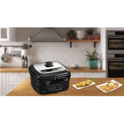 Tefal - Фритюрник 2 l VERSALION DE LUXE 7в1 1600W/230V черен