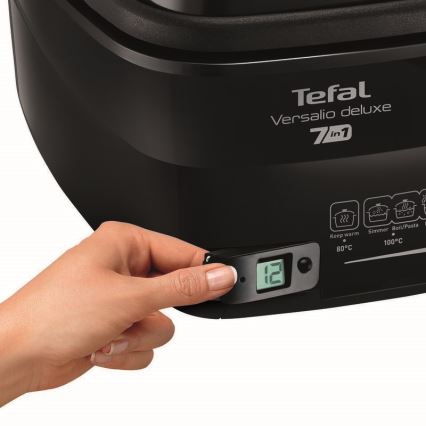 Tefal - Фритюрник 2 l VERSALION DE LUXE 7в1 1600W/230V черен