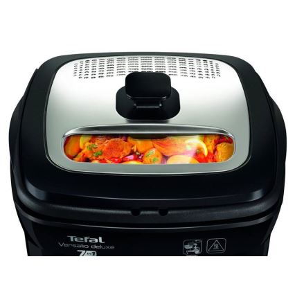 Tefal - Фритюрник 2 l VERSALION DE LUXE 7в1 1600W/230V черен