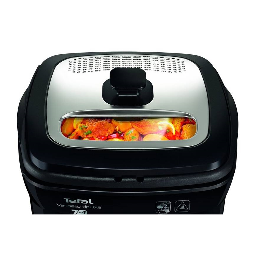 Tefal - Фритюрник 2 l VERSALION DE LUXE 7в1 1600W/230V черен