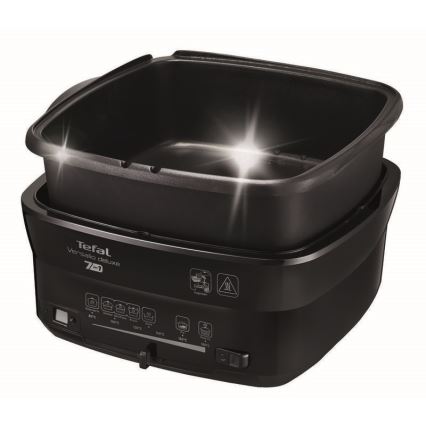 Tefal - Фритюрник 2 l VERSALION DE LUXE 7в1 1600W/230V черен