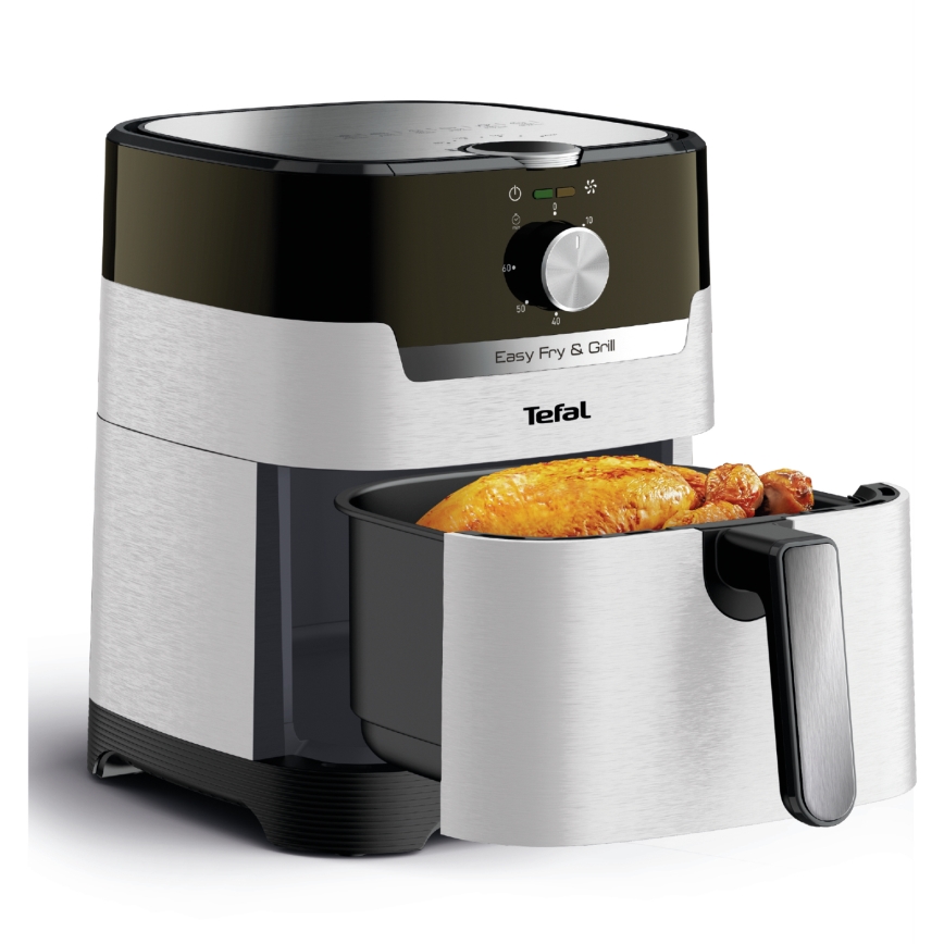 Tefal - Фритюрник с горещ въздух 4,2 л EASY FRY&GRILL 2 в 1 1550W/230V неръждаема стомана