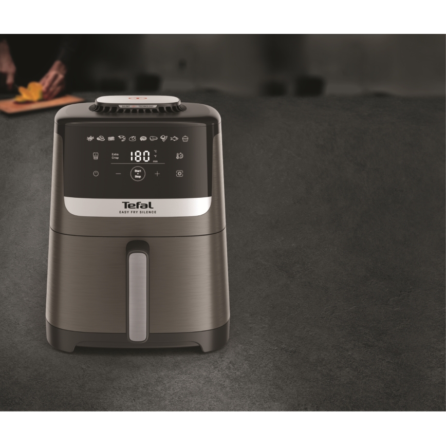 Tefal - фритюрник с горещ въздух 5 l EASY FRY SILENCE COAL 1400-1670W/230V