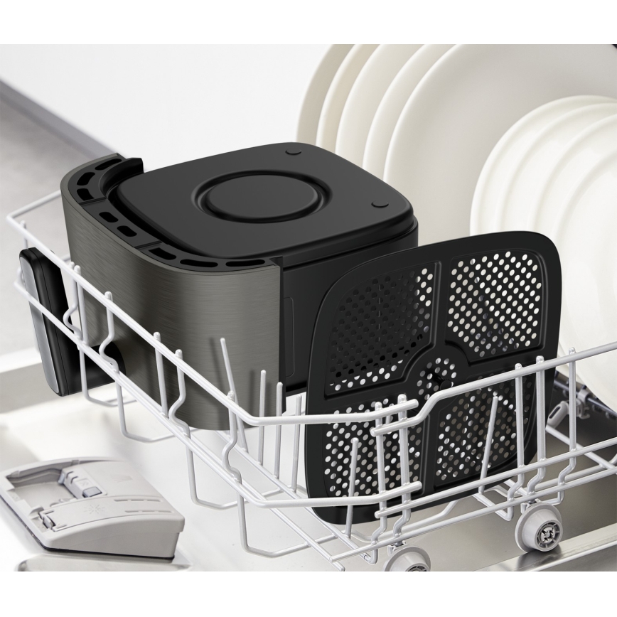 Tefal - фритюрник с горещ въздух 5 l EASY FRY SILENCE COAL 1400-1670W/230V