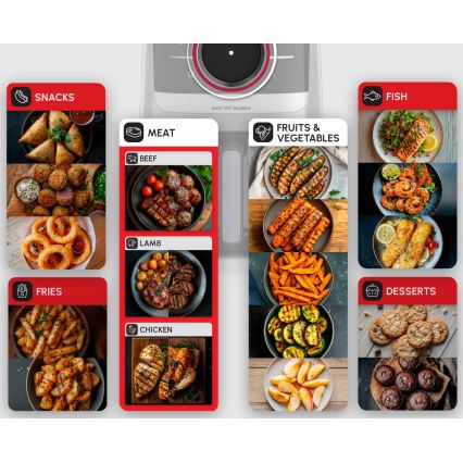 Tefal - Фритюрник с горещ въздух 5 л EASY FRY SILENCE SMART 1400-1670W/230V