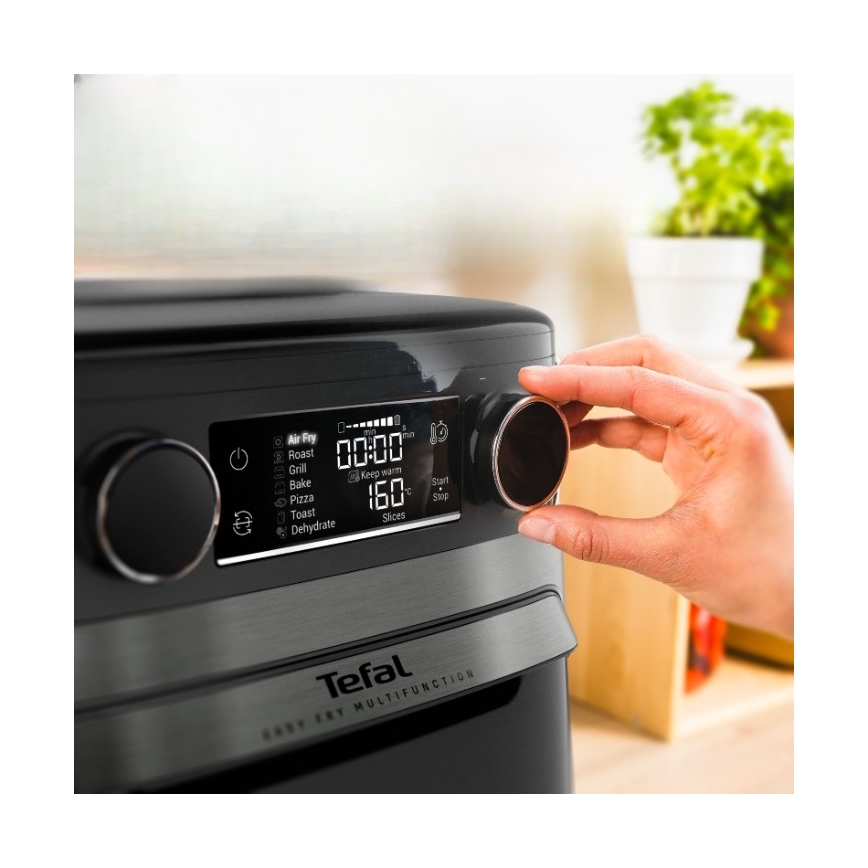 Tefal - Горещовъздушна фритюрница 15 л EASY FRY 9 в 1 1800 W/230 V черна