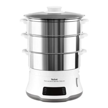 Tefal - Готварска печка за готвене на пара CONVENIENT SERIES DELUXE 9l 900W/230V неръждаем
