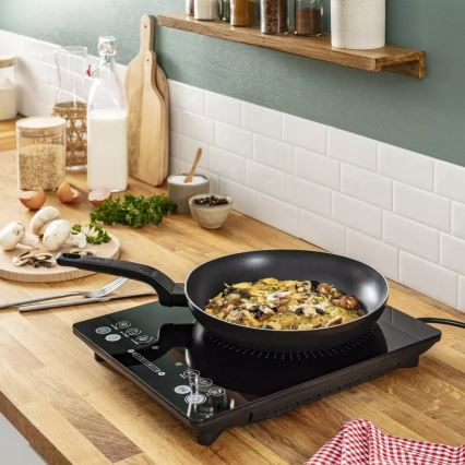 Tefal - Индукционен котлон EVERYDAY SLIM 2100W/230V черен