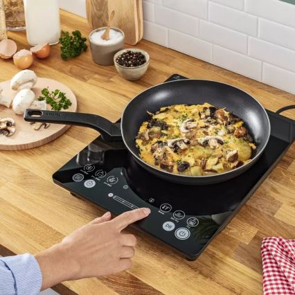 Tefal - Индукционен котлон EVERYDAY SLIM 2100W/230V черен