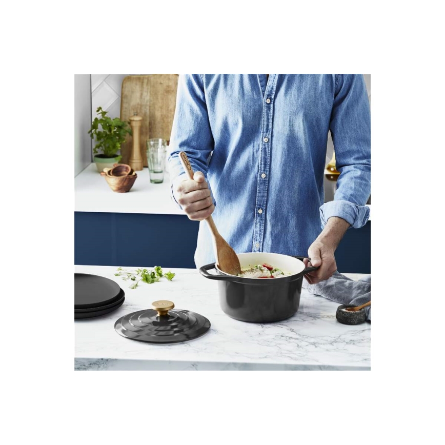 Tefal - Тенджера с капак AIR 20 см антрацит