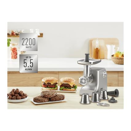 Tefal - Месомелачка 8в1 2200W/230V сребрист