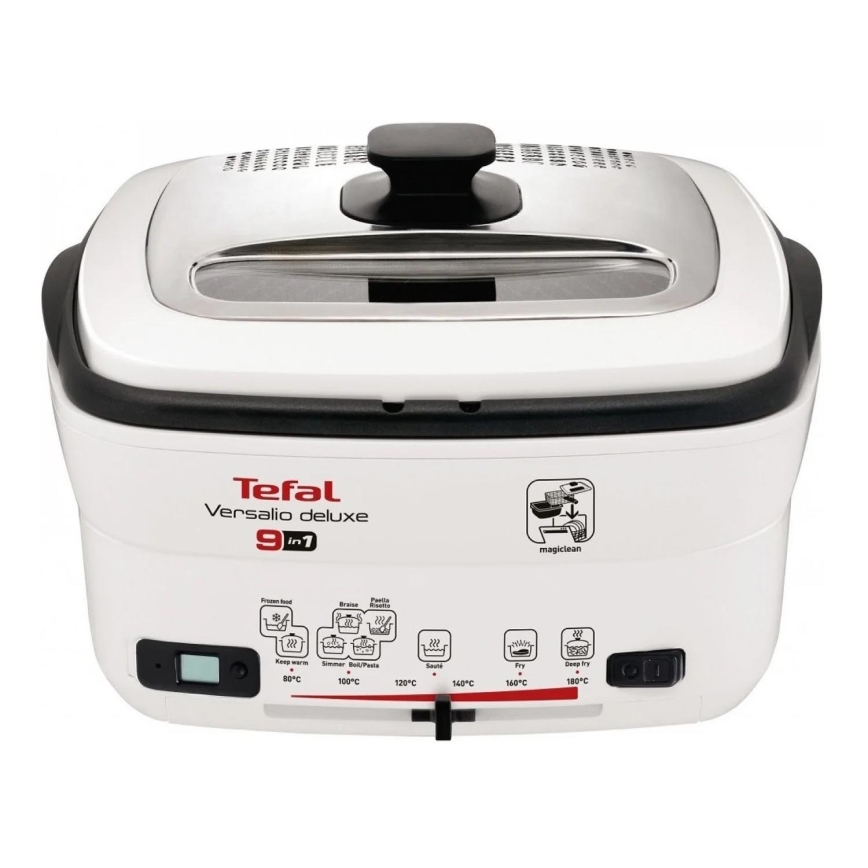 Tefal - Многофункционален deep fryer 9in1 VERSALIO DE LUXE 1600W/230V 2 l бял