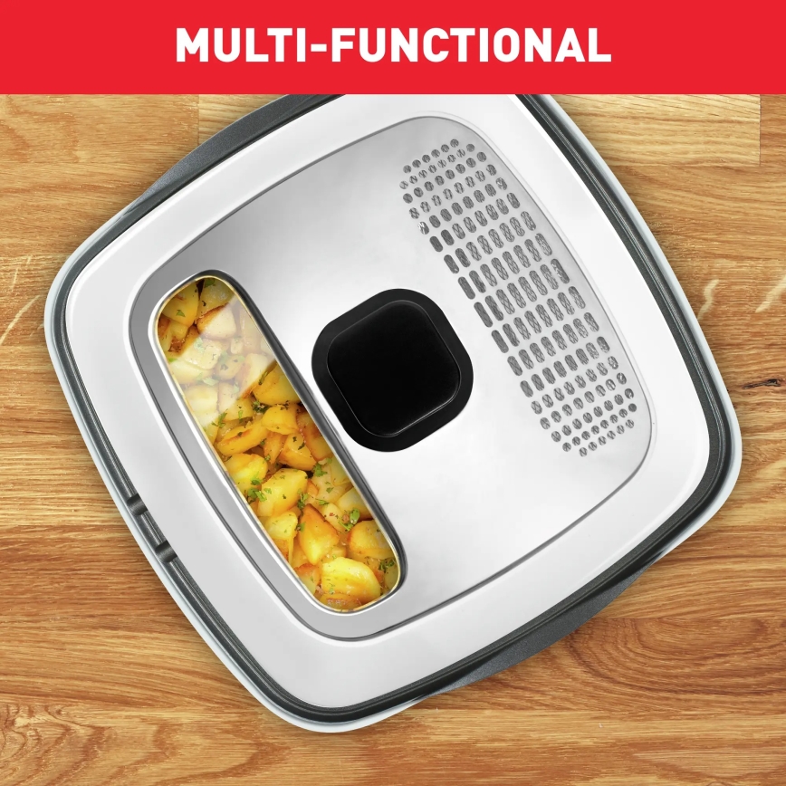 Tefal - Многофункционален deep fryer 9in1 VERSALIO DE LUXE 1600W/230V 2 l бял