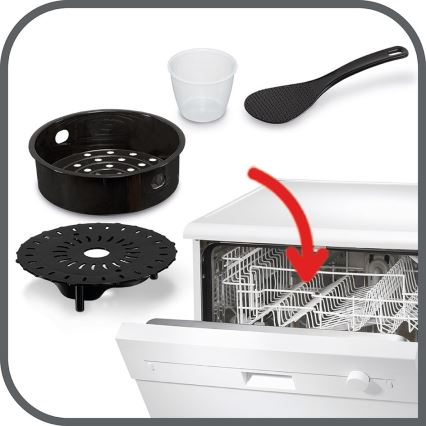 Tefal - Многофункционална електрическа тенджера под налягане ALL IN ONE POT 1100W/230V матов хром/черен