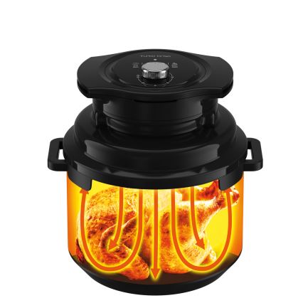 Tefal - Многофункционална електрическа скороварна 7,6 l 1200W/230V черна