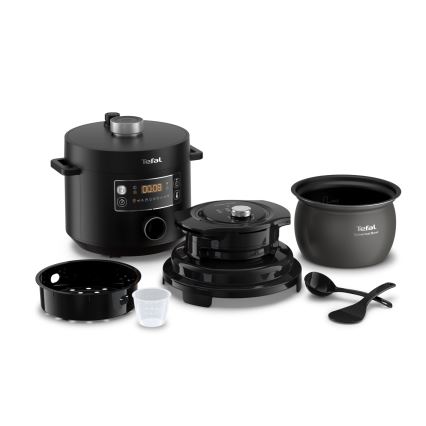 Tefal - Многофункционална електрическа скороварна 7,6 l 1200W/230V черна