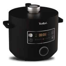 Tefal - Многофункционална електрическа тенджера TURBO CUISINE 4,8 l 1090W/230V черен