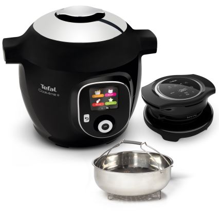 Tefal - Многофункционална електрическа скороварка с аксесоари 6 l 1600W/230V черна