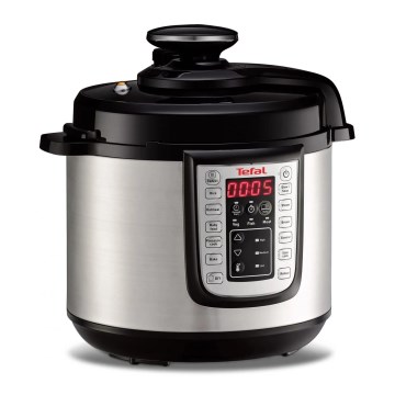 Tefal - Мултифункционален електрически тенджера под налягане ALL IN ONE POT 1100W/230V мат хром/черен