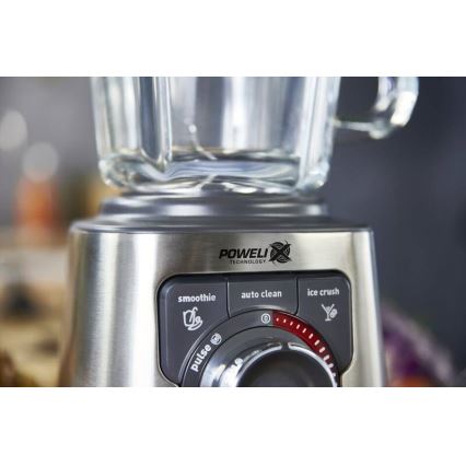 Tefal - Настолен блендер 2 l PERFECTMIX+ 1200W/230V матов хром/черен