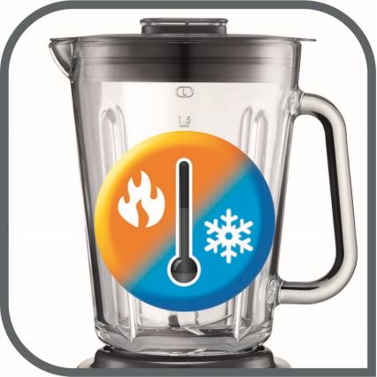 Tefal - Настолен блендер 2 l PERFECTMIX+ 1200W/230V матов хром/черен