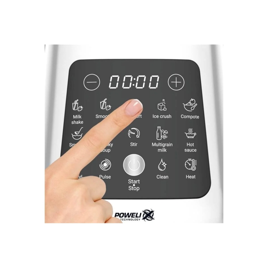 Tefal - Настолен блендер 2 l PERFECTMIX+ 1400W/230V матов хром