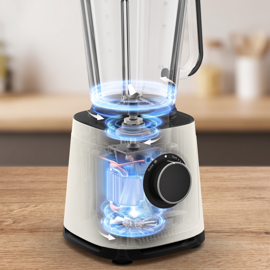 Tefal - Настолен блендер 2 l PERFECTMIX ESSENTIAL 1200W/230V бял