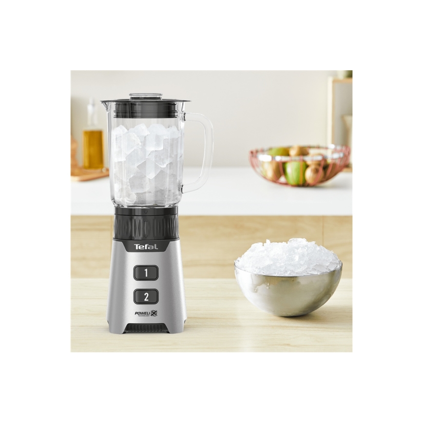 Tefal - Настолен блендер BLENDFORCE 400W/230V неръждаем/черен
