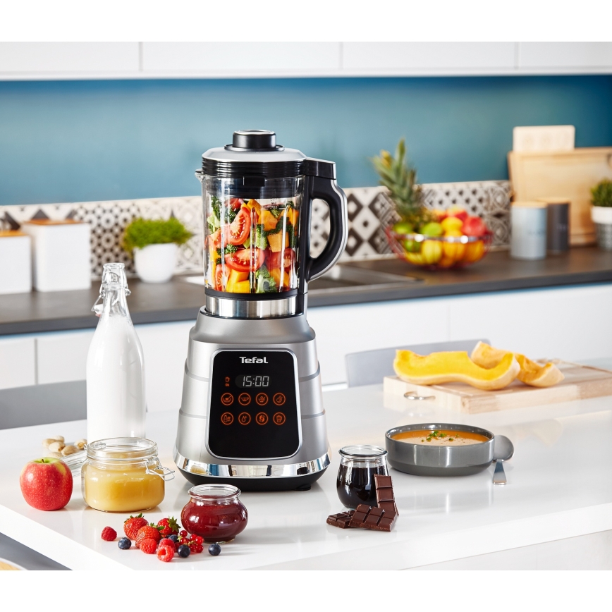 Tefal - Настолен блендер за готвене HIGH SPEED ULTRABLEND BOOST 1300W/230V сив