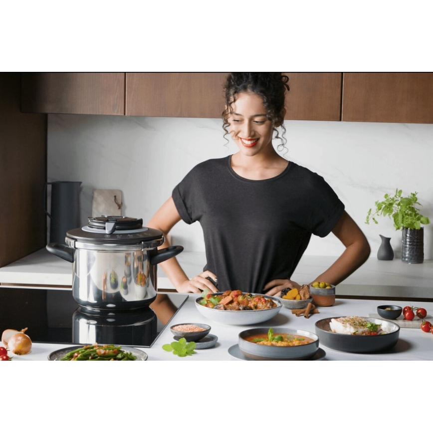 Tefal - Кухненски тенджера под налягане 8 л CLIPSO+ CHEF неръждаема стомана