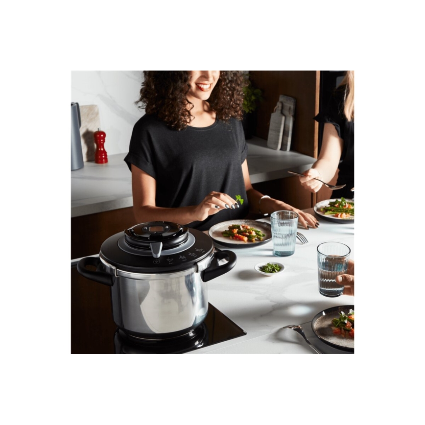 Tefal - Кухненски тенджера под налягане 8 л CLIPSO+ CHEF неръждаема стомана