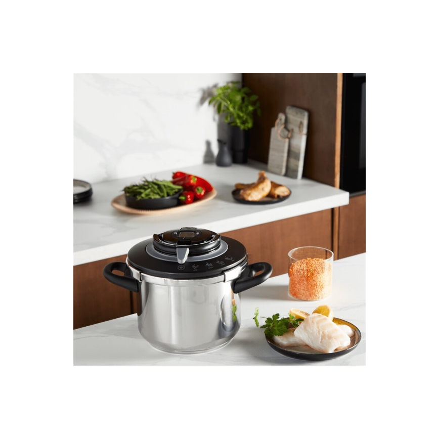 Tefal - Кухненски тенджера под налягане 8 л CLIPSO+ CHEF неръждаема стомана