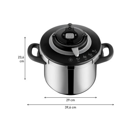 Tefal - Кухненски тенджера под налягане 8 л CLIPSO+ CHEF неръждаема стомана