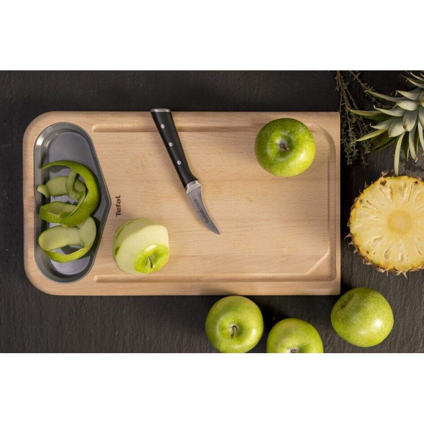 Tefal - Нож за изрязване от неръждаема стомана ICE FORCE 7 см, лъскав хром/черен