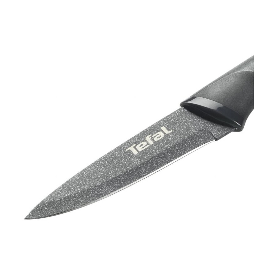 Tefal - Нож за рязане от неръждаема стомана FRESH KITCHEN 9 см сив/зелен