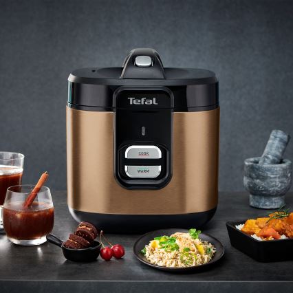 Tefal - Оризоварка COPPERTINTO 600/230V 2 л медна