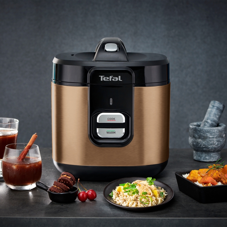 Tefal - Оризоварка COPPERTINTO 600/230V 2 л медна