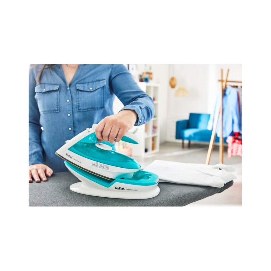 Tefal - Парна ютия FREEMOVE AIR 2400W/230V бял/тюркоаз