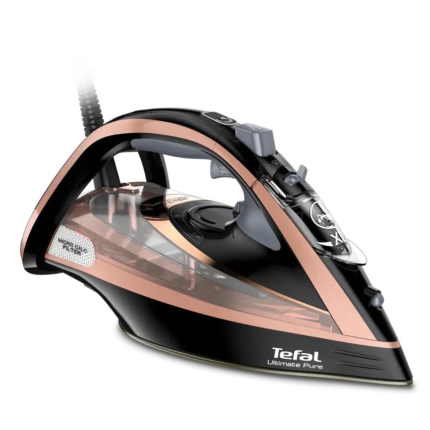 Tefal - Парна ютия ULTIMATE PURE 3000W/230V меден/черен